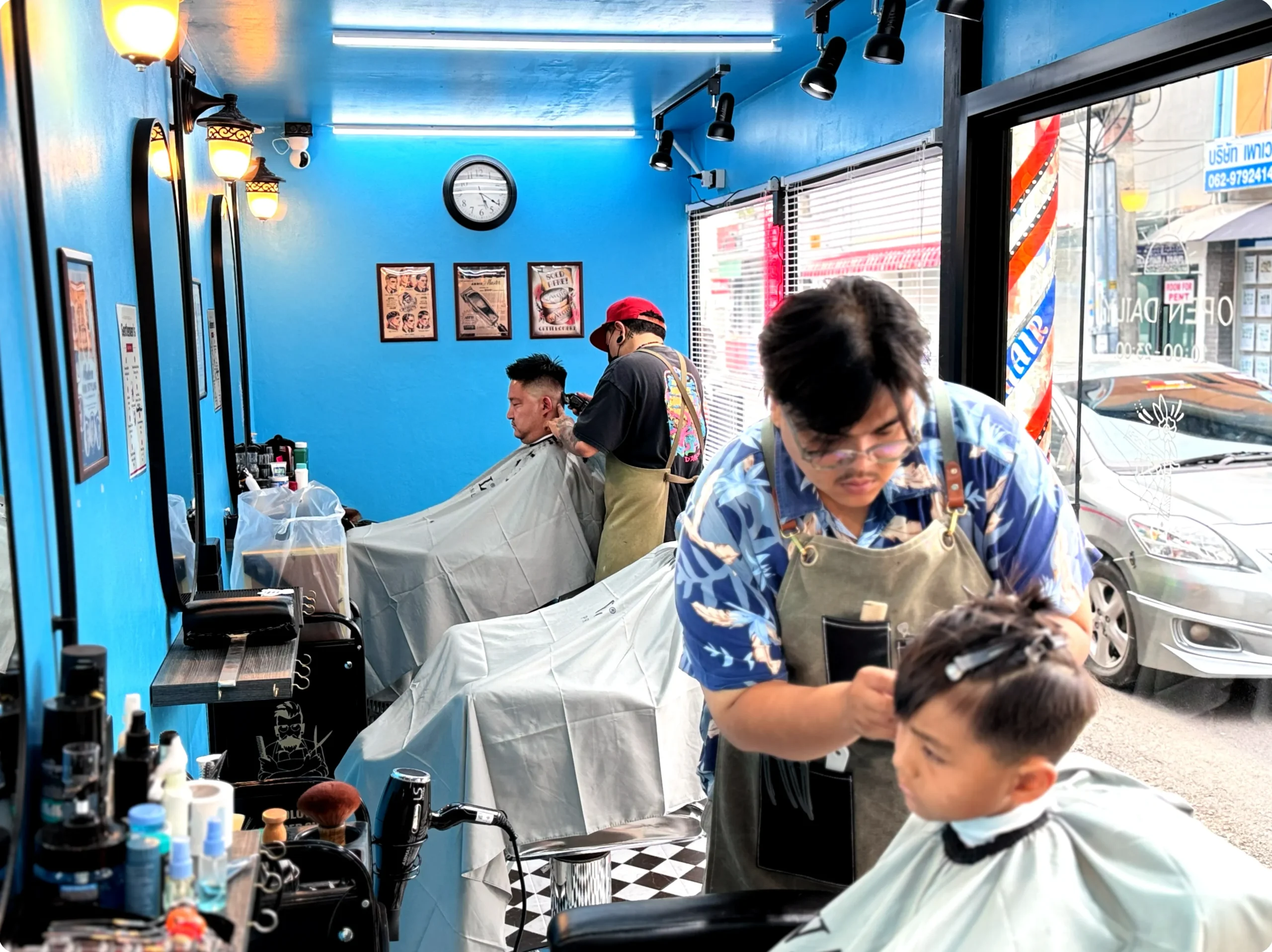 A sharp look says it all. Crafted by Master Barber Eve Who says men only get one style Pattaya Soi5 Appointment only